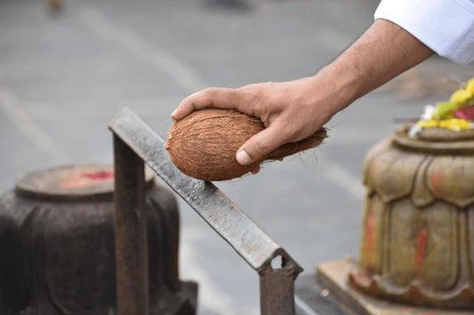 🥥  Coconut Breaking Ritual for Auspicious Beginnings