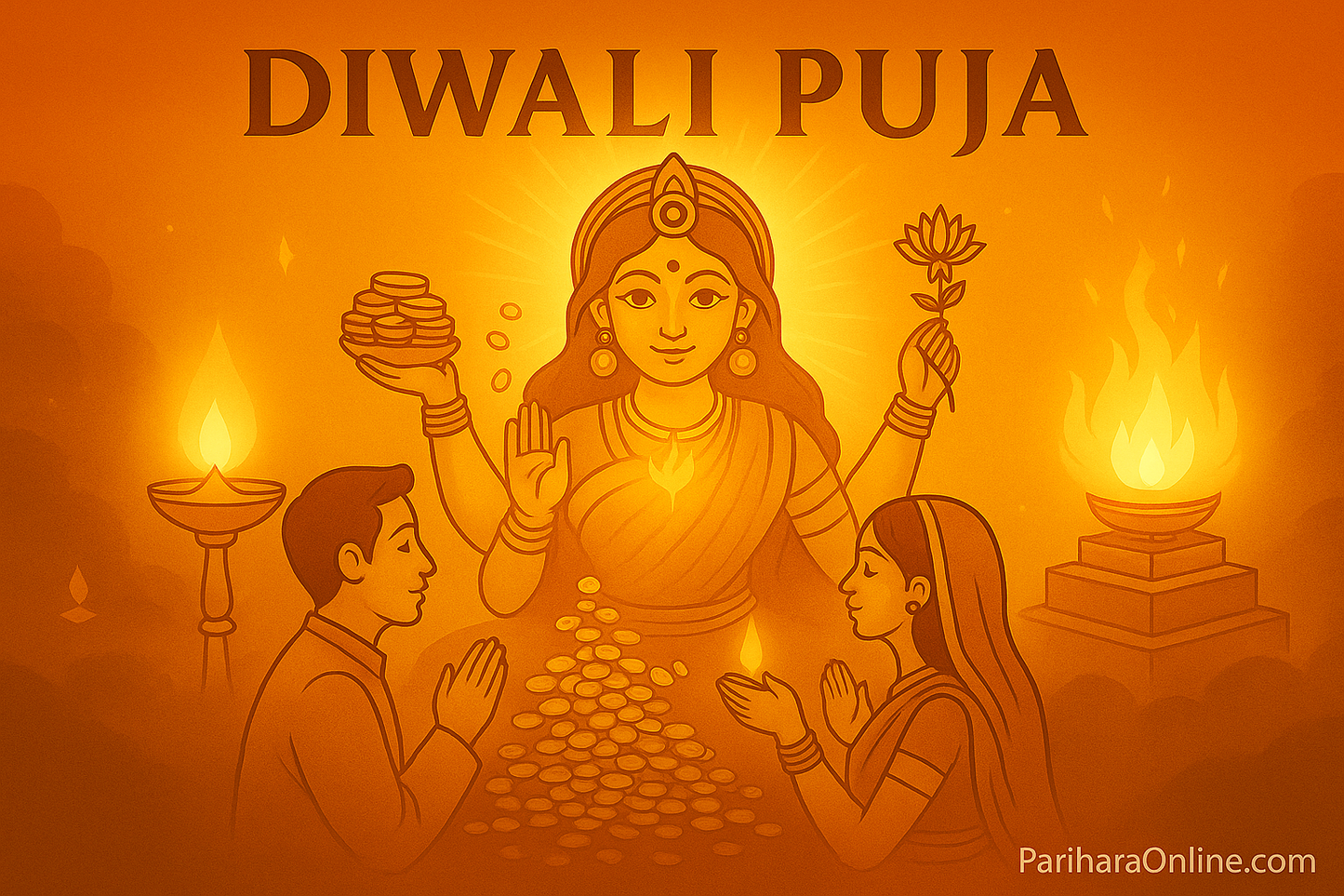 Diwali Special: 🌟 Maha Lakshmi Homam and Kubera Pooja from convenience of your home
